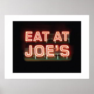 Eet bij Joe's-Print Poster