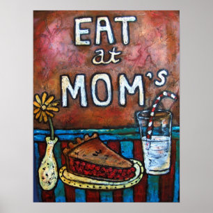 Eet bij mama's ~ Mam's Diner Poster