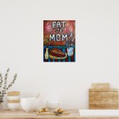 Eet bij mama's ~ Mam's Diner Poster (Keuken)