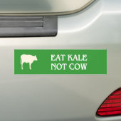 Eet boerenkool niet koe veganistisch bumpersticker (Op auto)