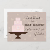 Eet Cake! Briefkaart (Voorkant / Achterkant)