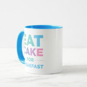 Eet Cake for Breakfast Mok (Voorkant links)