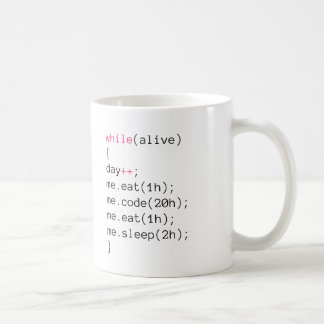 Eet CODE in slaap Koffiemok