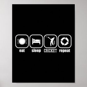 Eet cricket coaching poster