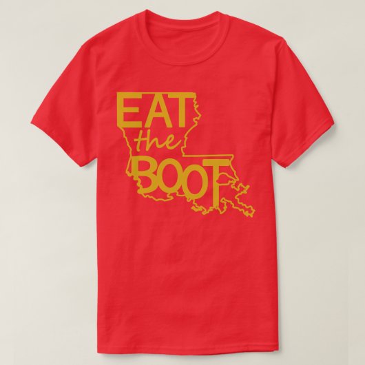 Eet de Boot OG Metallic Gold TShirt (Design voorkant)