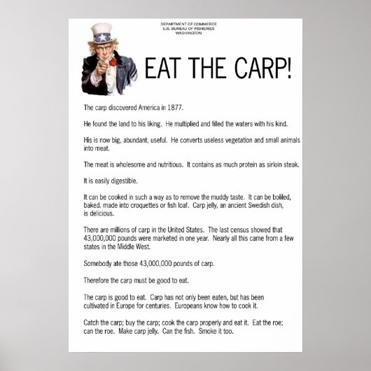 Eet de Carp! Poster (Voorkant)