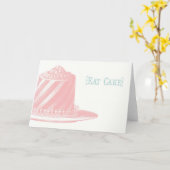 Eet de Kaart van de Verjaardag van de Cake (Gele Bloem)