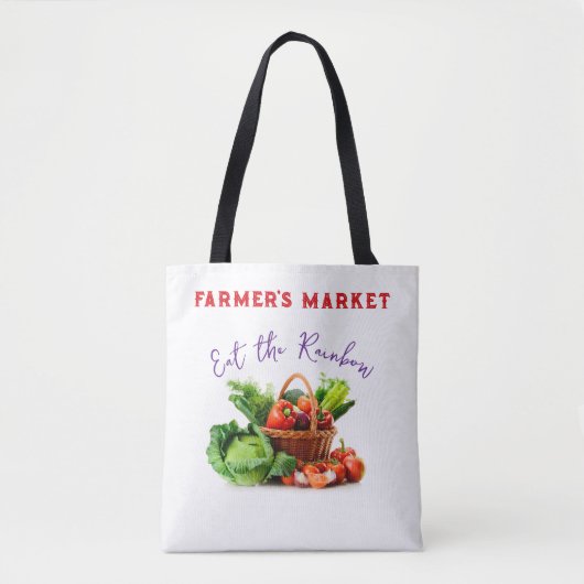 Eet de regenboog all-over-print Tas, schouder Tas (Voorkant)