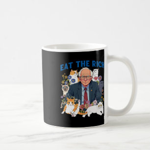 Eet de rijke Bernie Sanders Floral Cat Resist opni Koffiemok