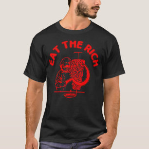 Eet de rijke Doner Kebab Karl Marx Socialist T-shirt