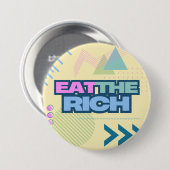 Eet de rijke jaren 90 Vibe Button (Voorkant /achterkant)