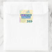 Eet de rijke jaren 90 Vibe Stickers (Tas)