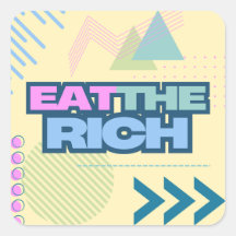 Eet de rijke jaren 90 Vibe Stickers
