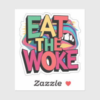 Eet de Woke Stickers