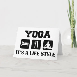 Eet de Yoga van de Slaap Kaart