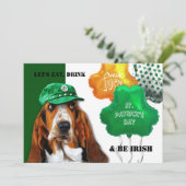 Eet, Drink & BE Irish St. Patrick's Day Party Kaart (Staand voorkant)
