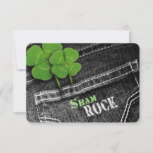 Eet, Drink & BE Irish St. Patrick's Day Party Kaart (Voorkant)