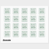 Eet, Drink & BE Irish St. Patrick's Day Vierkante Sticker (Vel)