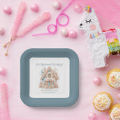 Eet Drink Be Merry Gingerbread House Kerst Papieren Bordje (Feest)