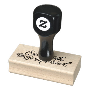 EET DRINK EN BE MARRIED gepersonaliseerde rubberst Rubberstempel