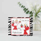 Eet, Drink en ben dood! Briefkaart (Staand voorkant)