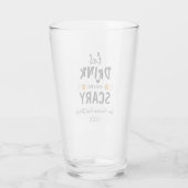 Eet, Drink en ben eng Halloween Glas (Achterkant)