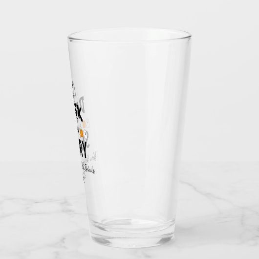 Eet, Drink en ben eng Halloween Glas (Links)