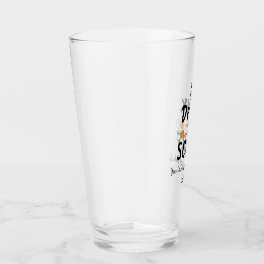 Eet, Drink en ben eng Halloween Glas (Rechts)