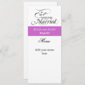 Eet, Drink en ben Lila de identiteitskaart van het Kaart (Voorkant / Achterkant)