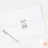 Eet Drink en ben zeer smerig elegant design Ronde Sticker (Envelop)