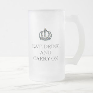 "EET, DRINK en GA DOOR" Biermok Matglas Bierpul