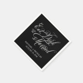 Eet Drink en ga trouwen | Bruiloft Servet (Hoek)