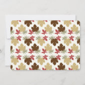 Eet Drink en geef Bedankt laat Thanksgiving eten Kaart (Achterkant)