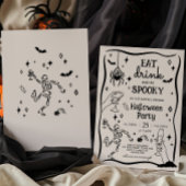 Eet Drink en Spooky Halloween Party Kaart