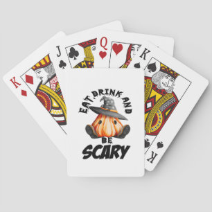 Eet, Drink En Wees Bang Retro Cool Pokerkaarten