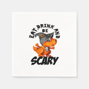 Eet, drink en wees bangig Funny Quote Servet