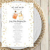 Eet Drink en wees dankbaar Thanksgiving Drinken Menu