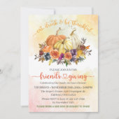 Eet Drink en wees dankbaar vrienden Thanksgiving L Kaart (Voorkant)