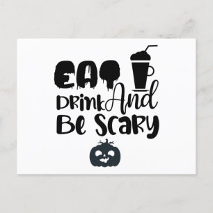 Eet Drink en wees eng Briefkaart