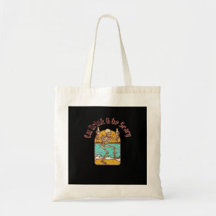 Eet, drink en wees eng eenvoudig schoon tote bag