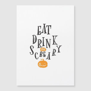 Eet, drink en wees eng. Gelukkig Halloween, vintag