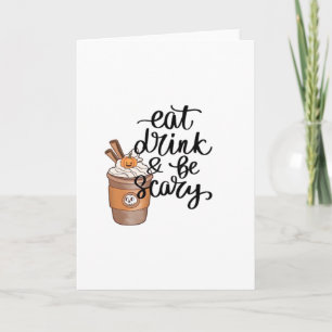 Eet, Drink En Wees Eng Grappig Trendy Kaart