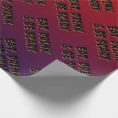 Eet, Drink en wees eng Halloween Cadeaupapier (Hoek)