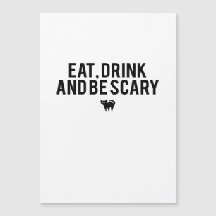 Eet, drink en wees eng Halloween-fan tekst kunst c
