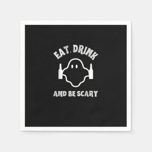 Eet, Drink En Wees Eng Halloween Feest Functie Gra Servet
