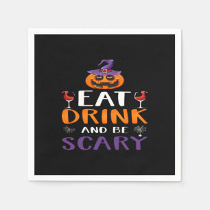 Eet, drink en wees eng Halloween-feest Heksendrank Servet
