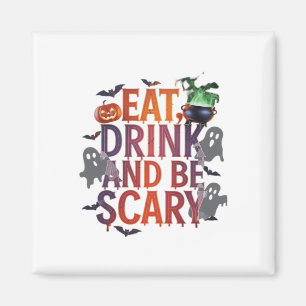 Eet, drink en wees eng Halloween-feest Spoken Desi Magneet