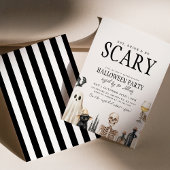 Eet Drink en wees eng Halloween kostuumfeest voor Kaart
