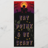Eet, Drink en wees eng Halloween Menu (Voorkant)