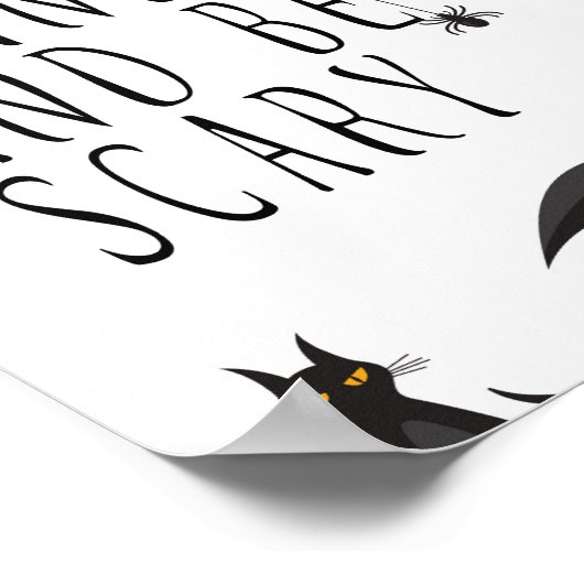 Eet Drink en wees eng - Halloween Poster (Hoek)